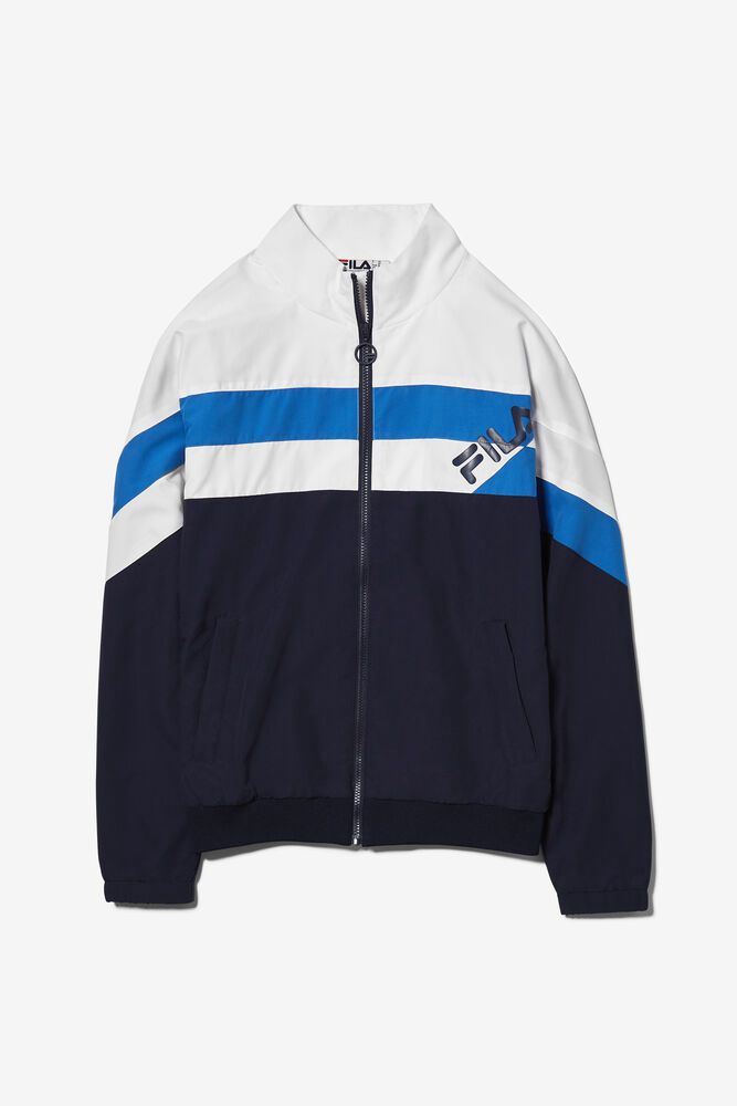 Fila Jacket Slade Track Mens Navy - India BMJ-765021